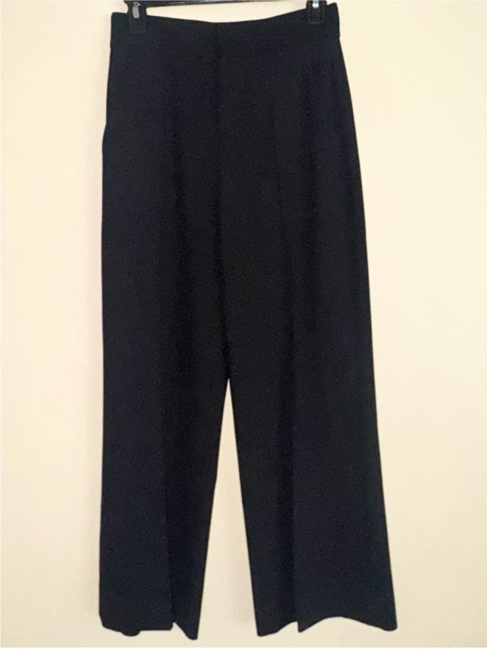 Alice + Olivia Classics Black Wide Leg Pleat Trouser Pants Size 0
